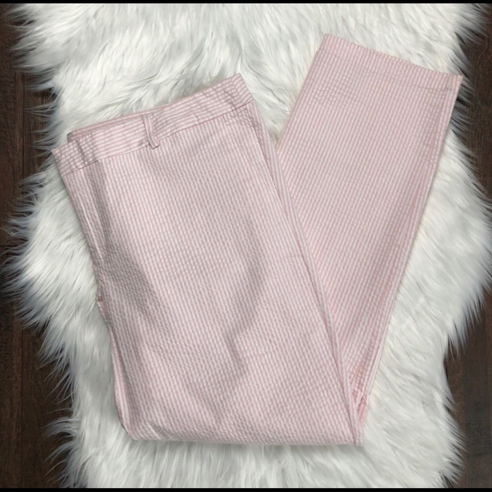 KUT From the Kloth Seersucker Ankle Pant